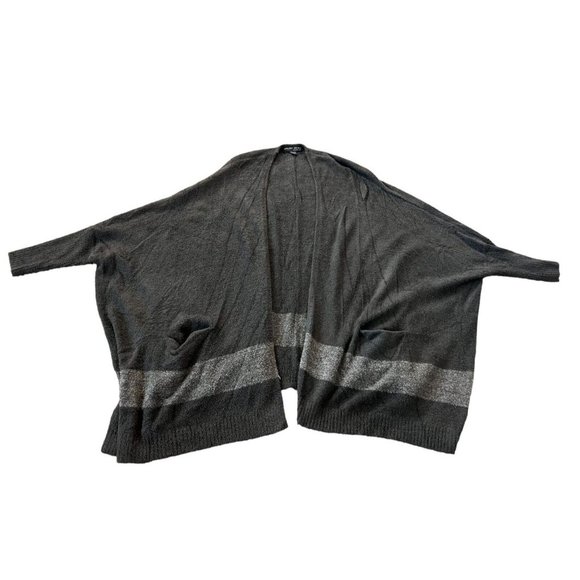 Barefoot Dreams Cozychic Womens Gray Cardigan Sweater Cliffside Wrap One… - Picture 2 of 8